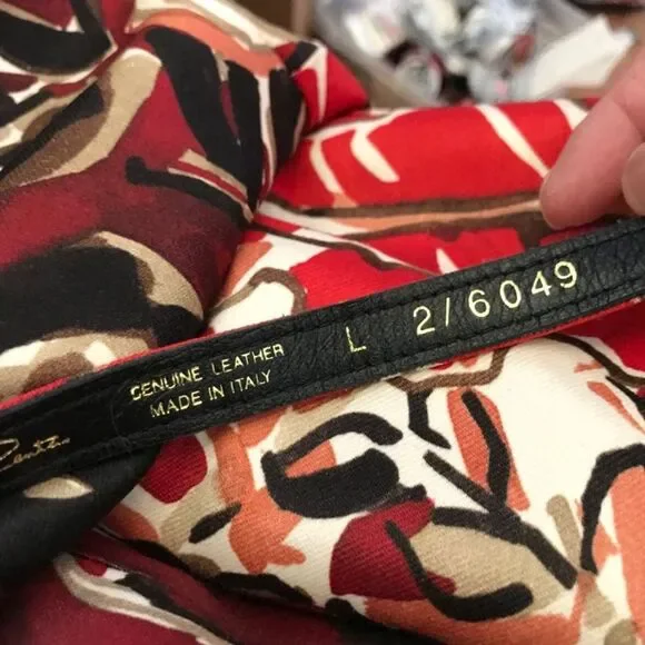nwot oscar de la renta belted dress SIZE 12